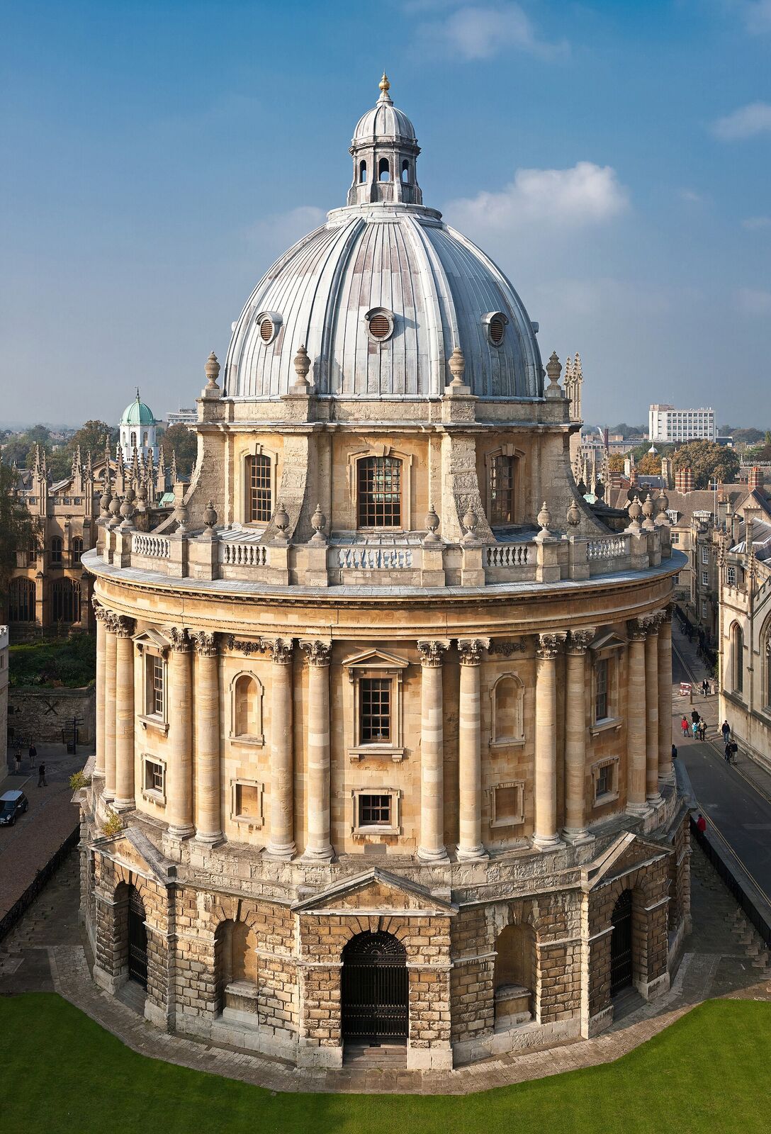 La Radcliffe Camera à Oxford, vue d’en haut